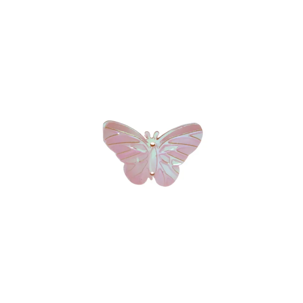 LENTEJUELA NATURAL TORNASOLADA EN FORMA DE MARIPOSA X 10 GRAMOS- LENT127