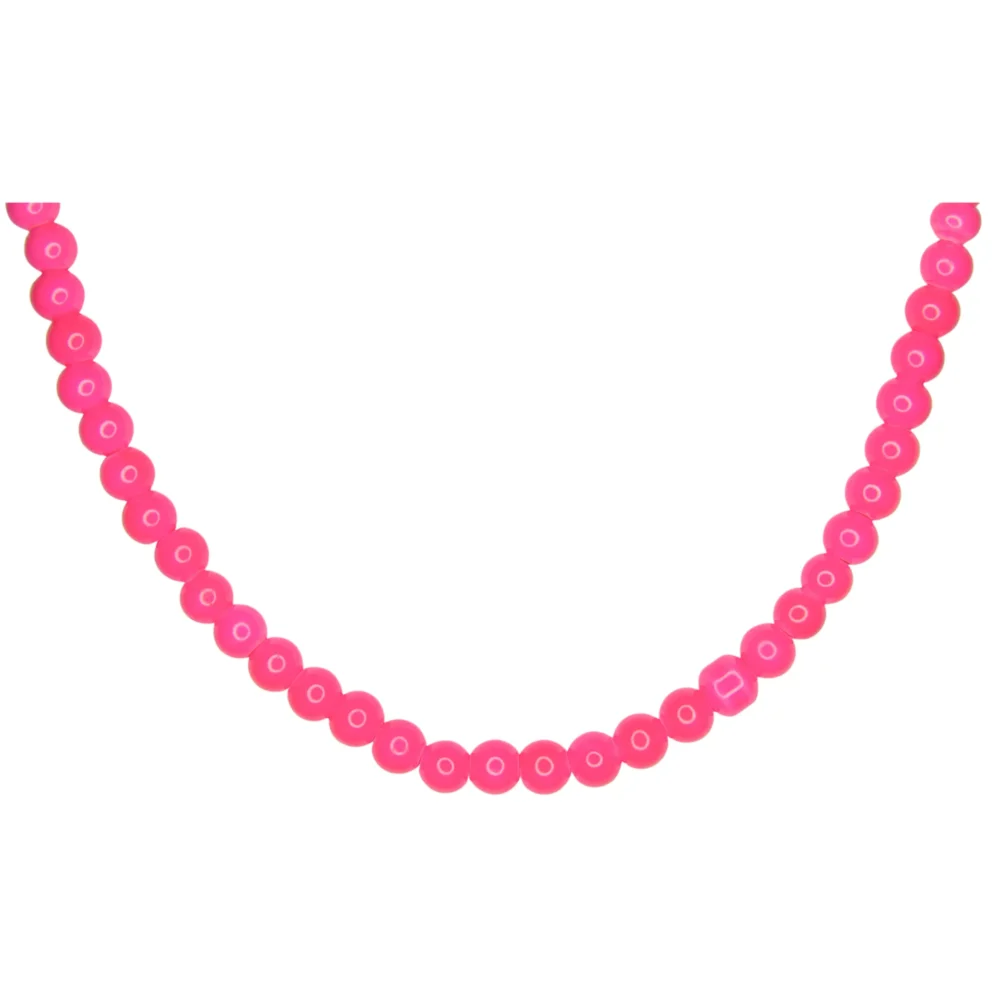 TIRA DE PERLA DE VIDRIO ROSA N10- PERV00
