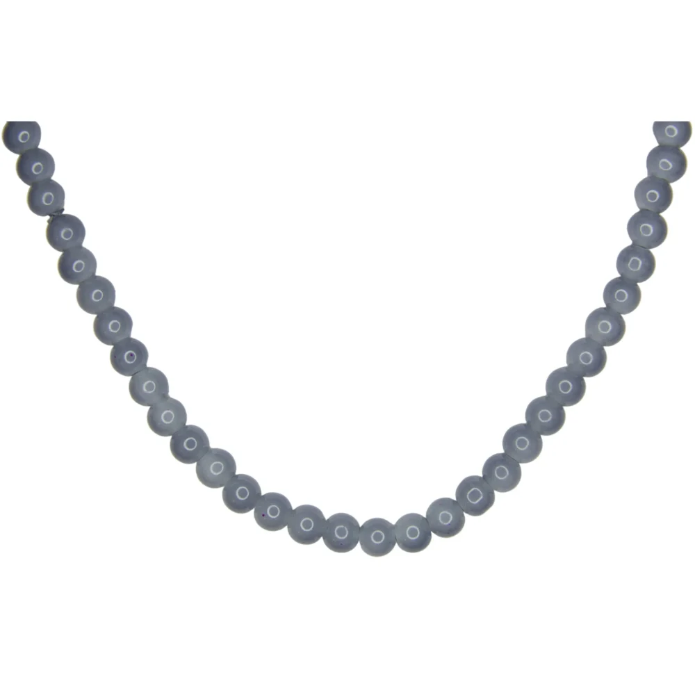 TIRA DE PERLA DE VIDRIO GRIS N10- PERV02