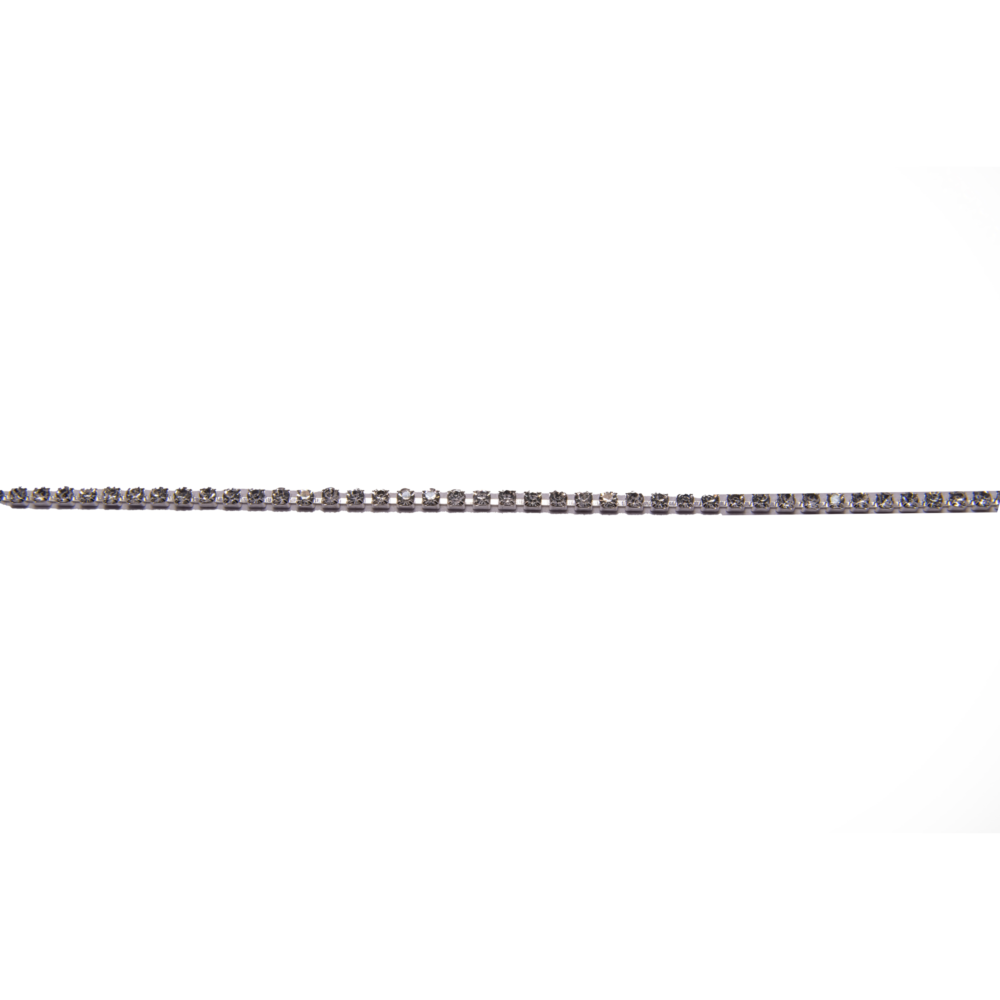 STRASS POR METRO DE 2MM PLATEADO - STRASS05