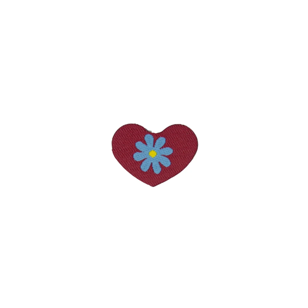 PARCHE TERMOADHESIVO CORAZON CON FLOR- T58