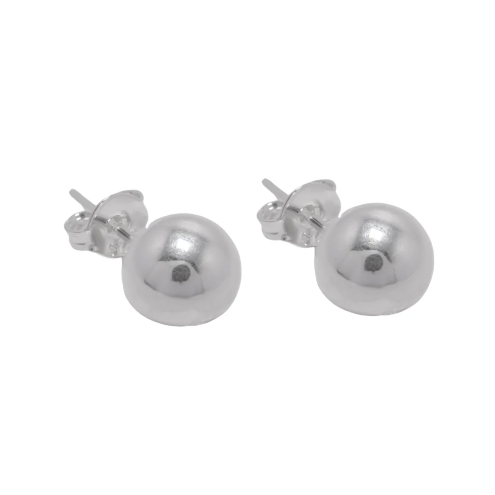 AROS DE PLATA 925 PASANTE PERLA PLATEADO 8MM-A5249