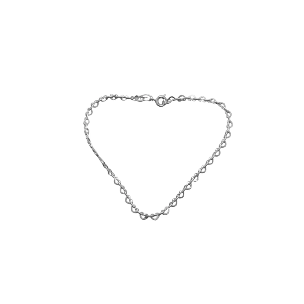 ACE412P-PULSERA DE ACERO BLANCO CON CORAZON