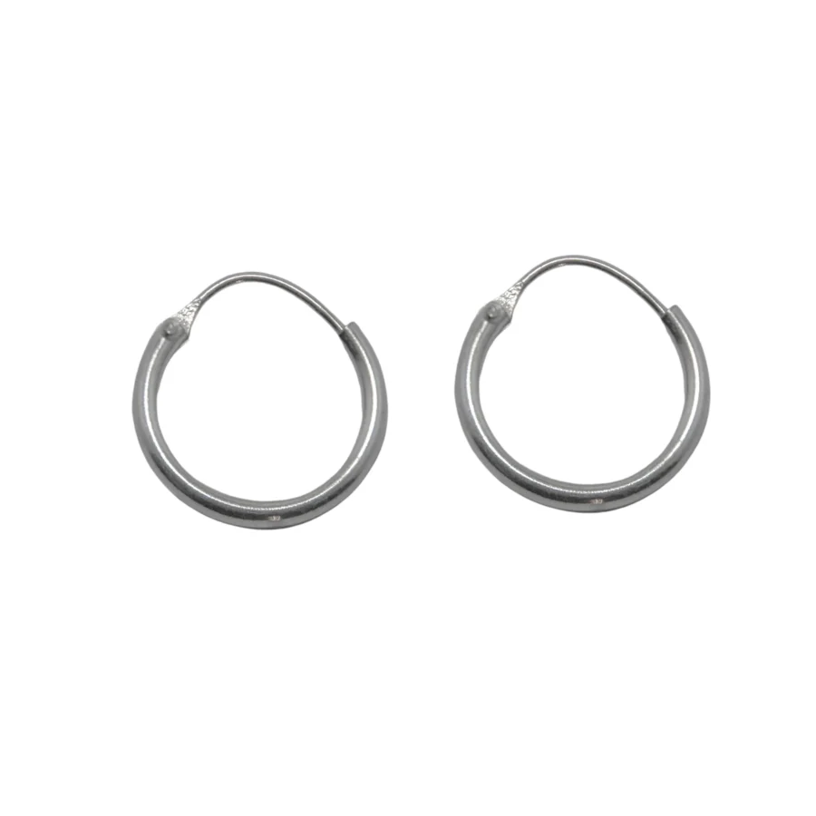 ARGOLLAS DE PLATA 925 LISAS 11MM - ARC302J