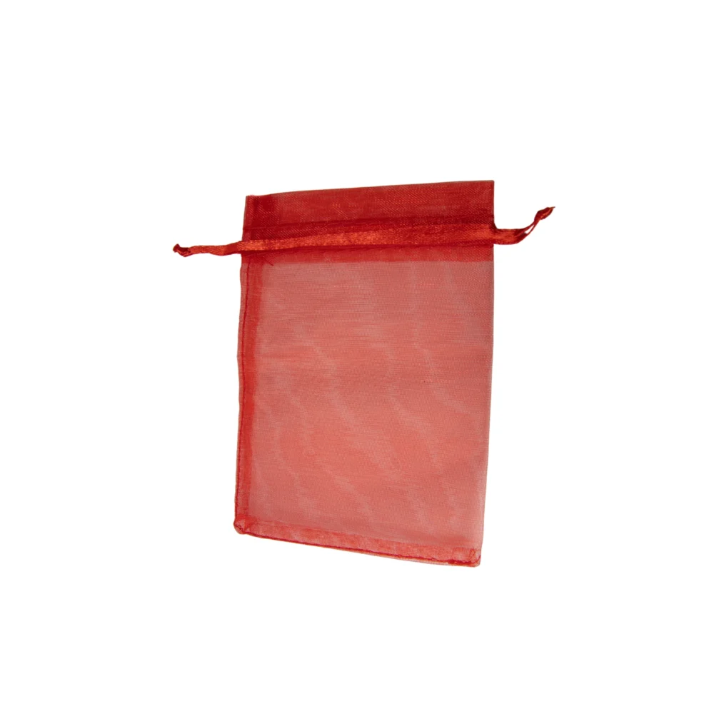 BOLSA DE ORGANZA 9X12 ROJO POR 4 UNIDADES- ORG06