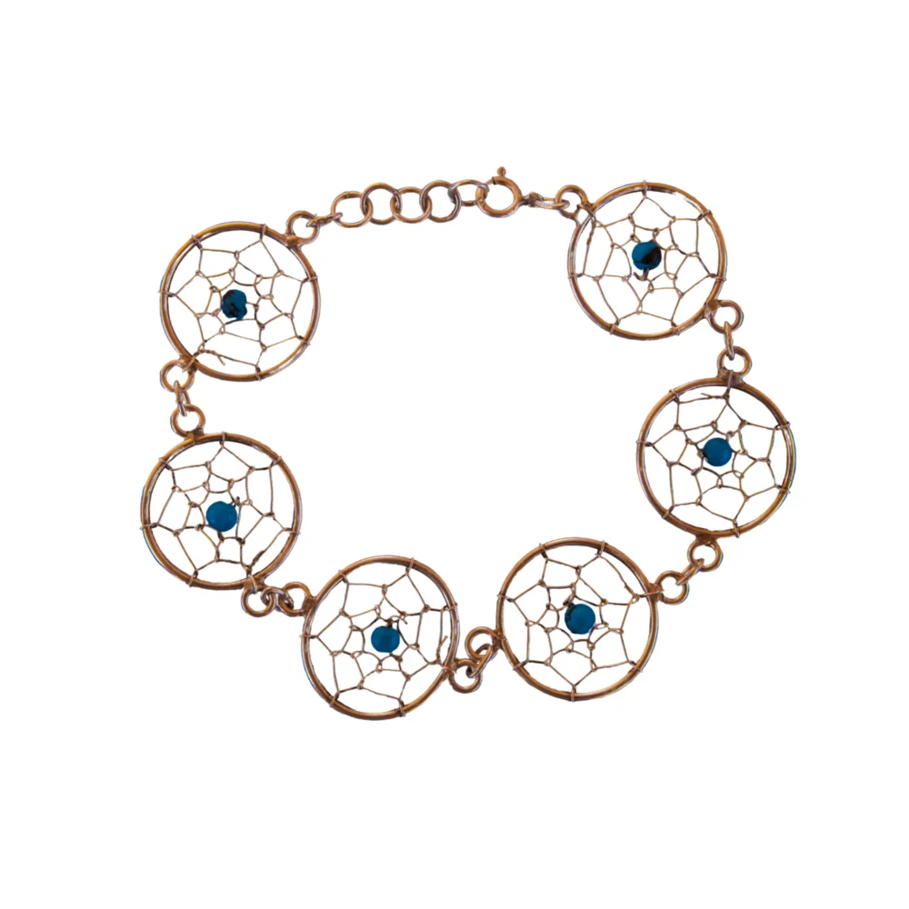 P470X- PULSERA PLATA 925 CON DIJES ATRAPA SUEÑOS