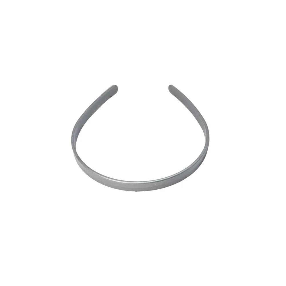 VINCHA PLASTICA 1CM PLATEADO- VINCH05