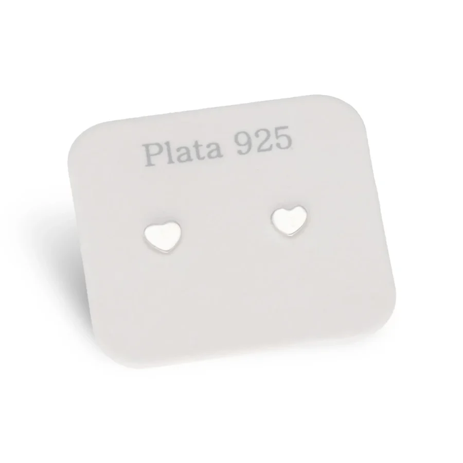 17K1 - AROS PASANTES DE PLATA 925 MINI CORAZÓN LISO