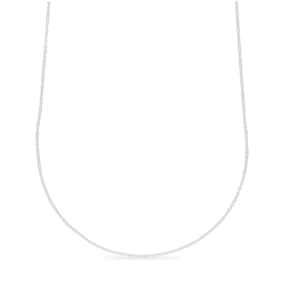 C04X- CADENA DE PLATA 925 FORZADO REDONDO 40CM
