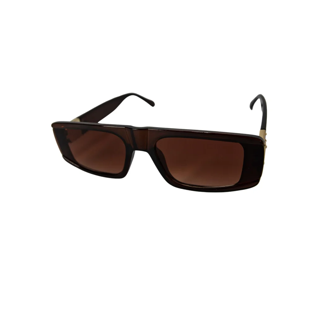 LE14X- LENTES DE SOL RECTANGULARES MARRONES 400UV