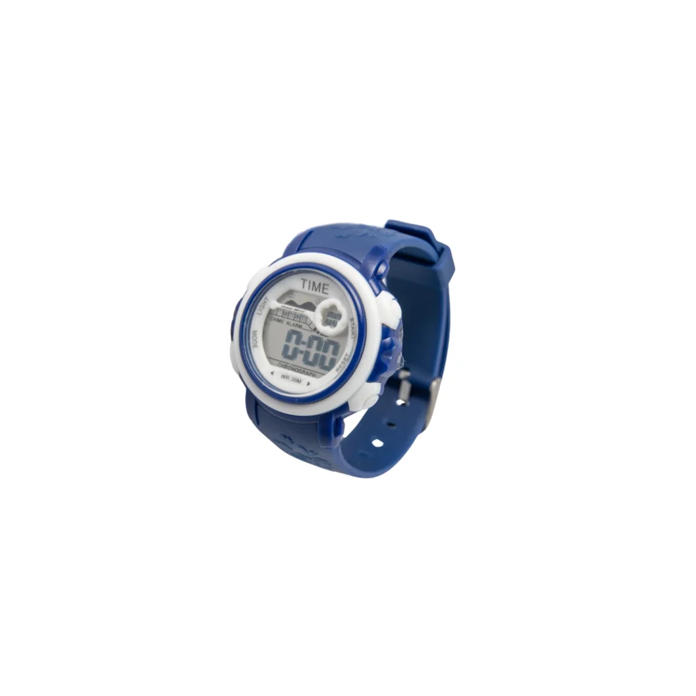 RELOJ TIME AZUL CON DETALLES BLANCOS-RE645X