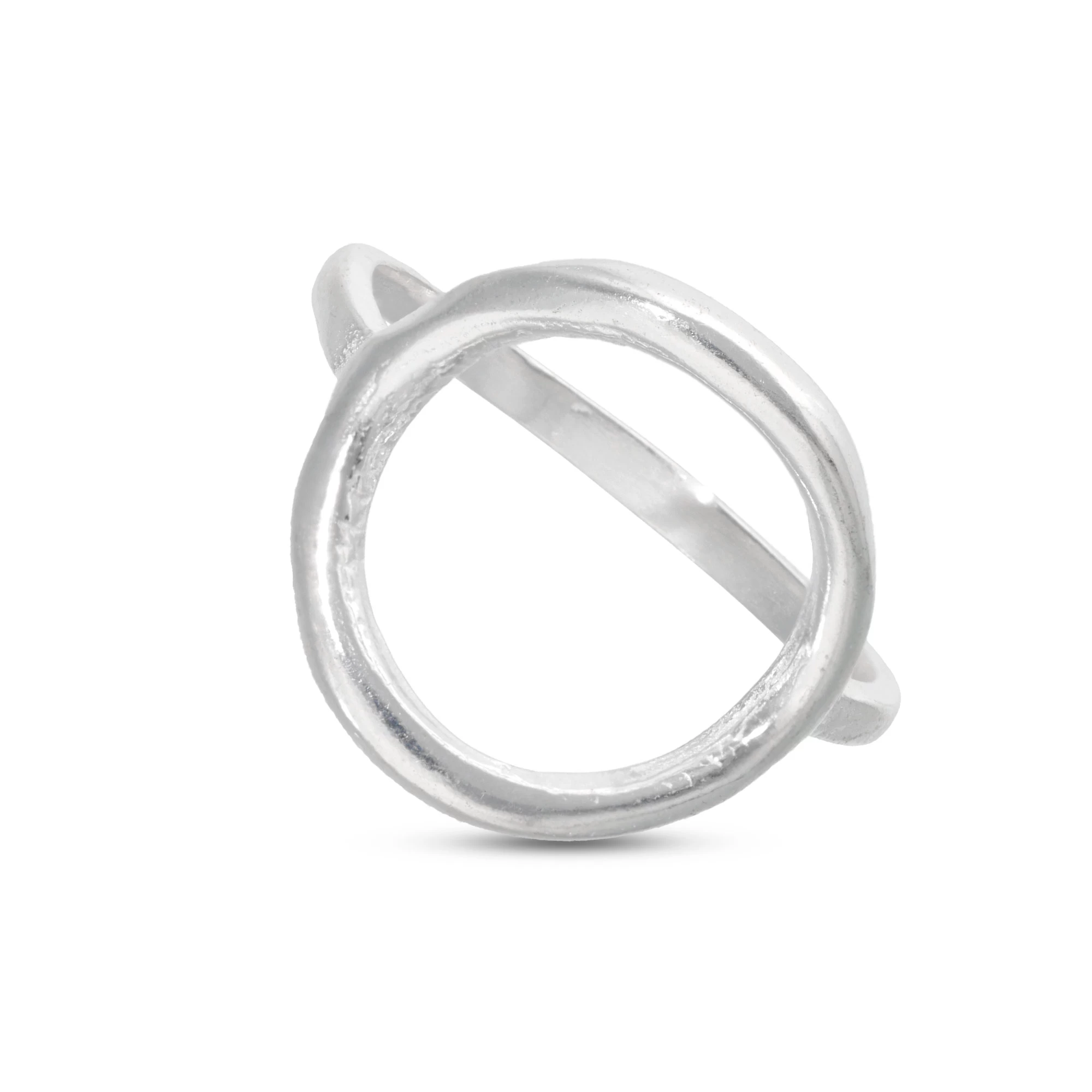 ANILLO LISO CIRCULO PLATA 925 (MEDIDA ESTANDAR)