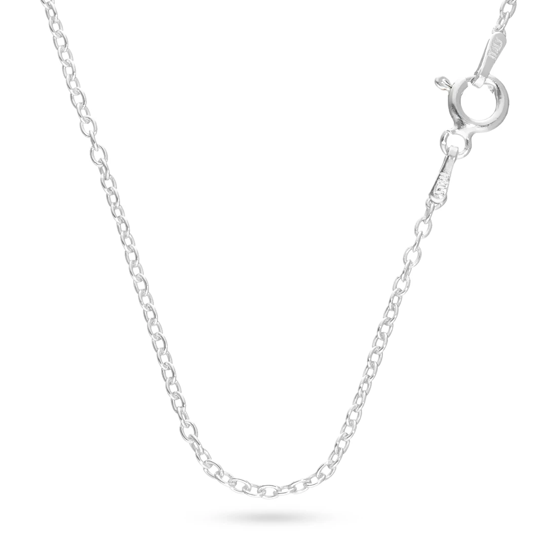 CADENA FORZADO REDONDO PLATA 925 ITALIANA 50 CM