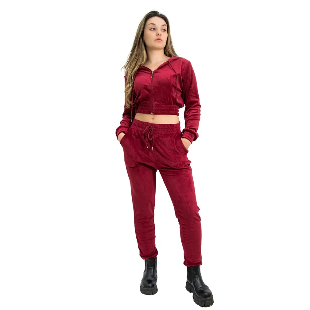 CONJP01- CONJUNTO PLUSH- CAMPERA Y PANTALON- S/M - Imagen 4