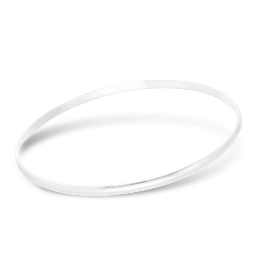 PUL978XF- PULSERA ESCLAVA  MACIZA LISA PLATA 925