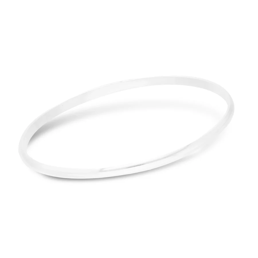 PUL978XC- PULSERA ESCLAVA MACIZA LISA PLATA 925