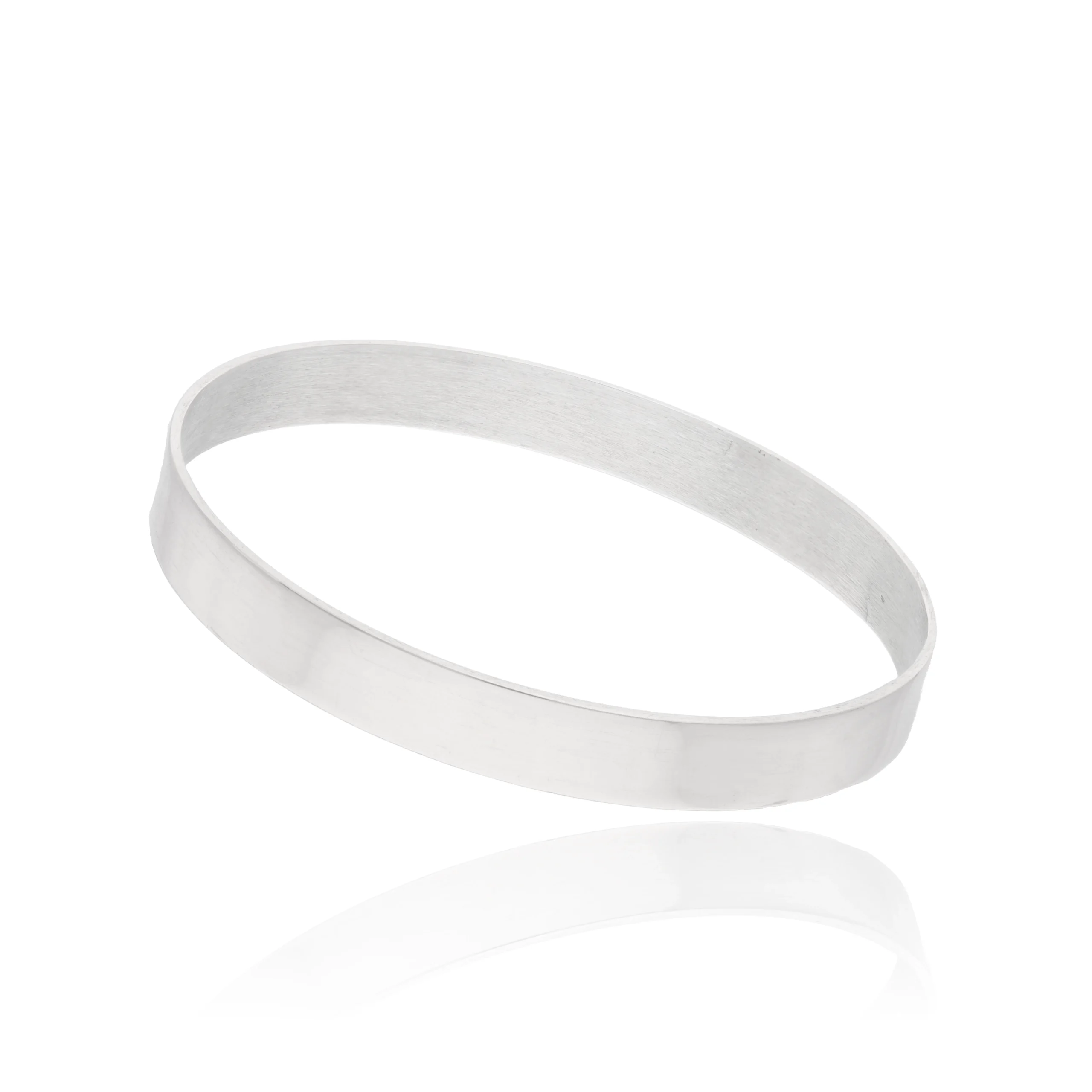 PUL978XM- PULSERA ESCLAVA MACIZA LISA PLATA 925