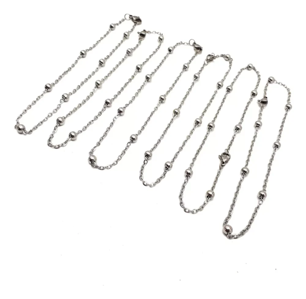 COMB150- COMBO TOBILLERAS DE ACERO  POR 6 UNIDADES ( IMAGEN ILUSTRATIVA, PRODUCTOS SIN ELECCION SURTIDOS)