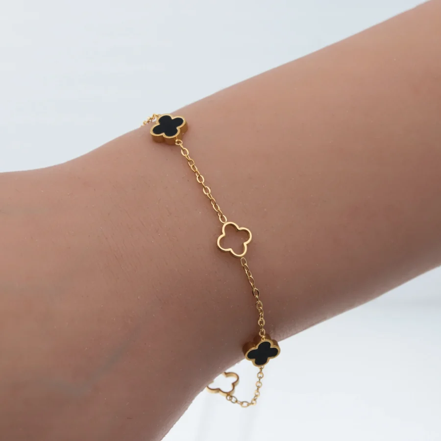 PULSERA ACERO DORADO