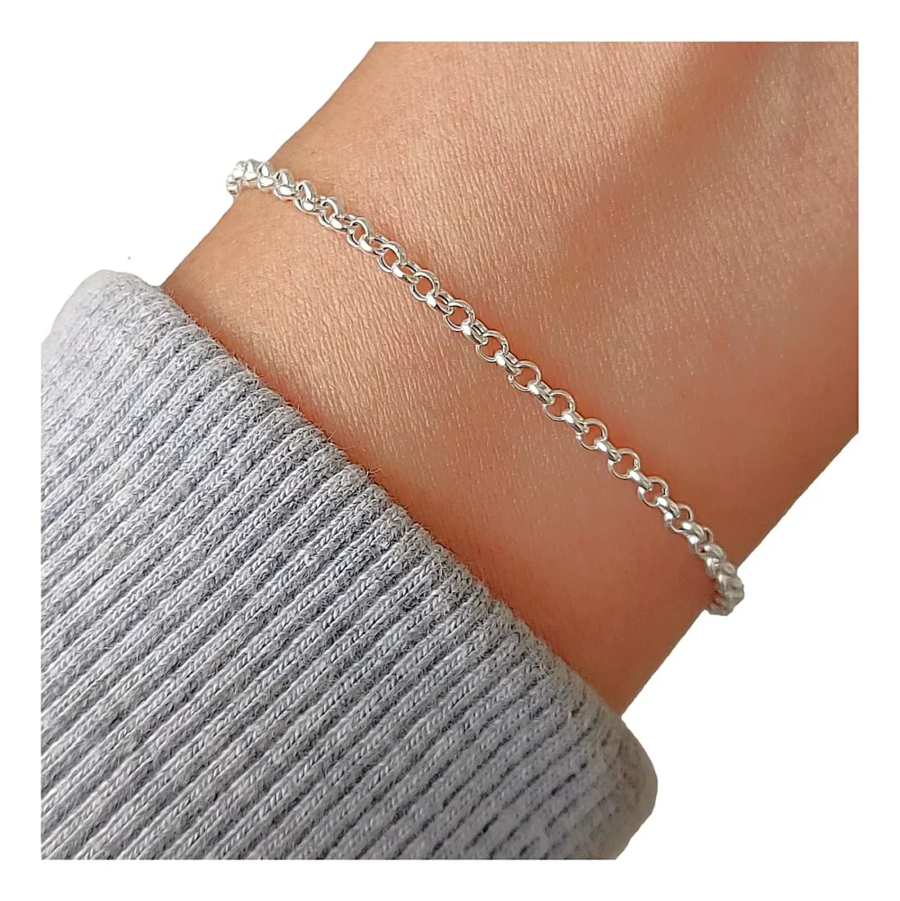 PULN021- PULSERA LISA PLATA 925 ITALIANA MINI ROLO