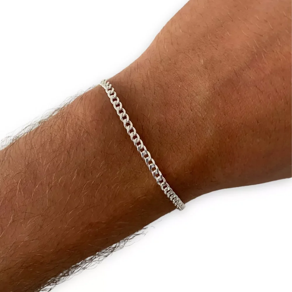 PULN10- PULSERA LISA PLATA 925 ITALIANA