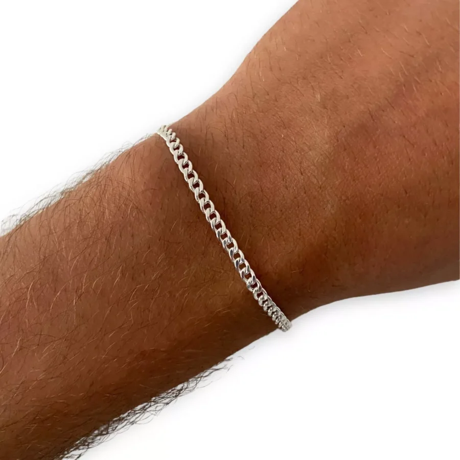 PULN10- PULSERA LISA PLATA 925 ITALIANA
