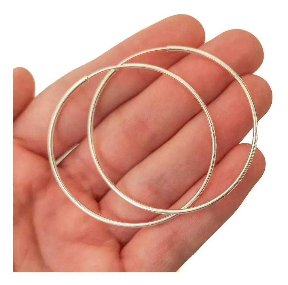 ARNC03- AROS ARGOLLA CUBANA LISA GRANDE PLATA 925