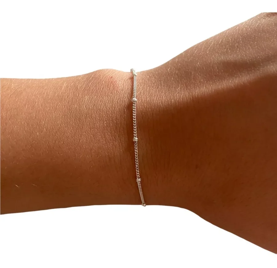 PULN05- PULSERA LISA PLATA 925 ITALIANA