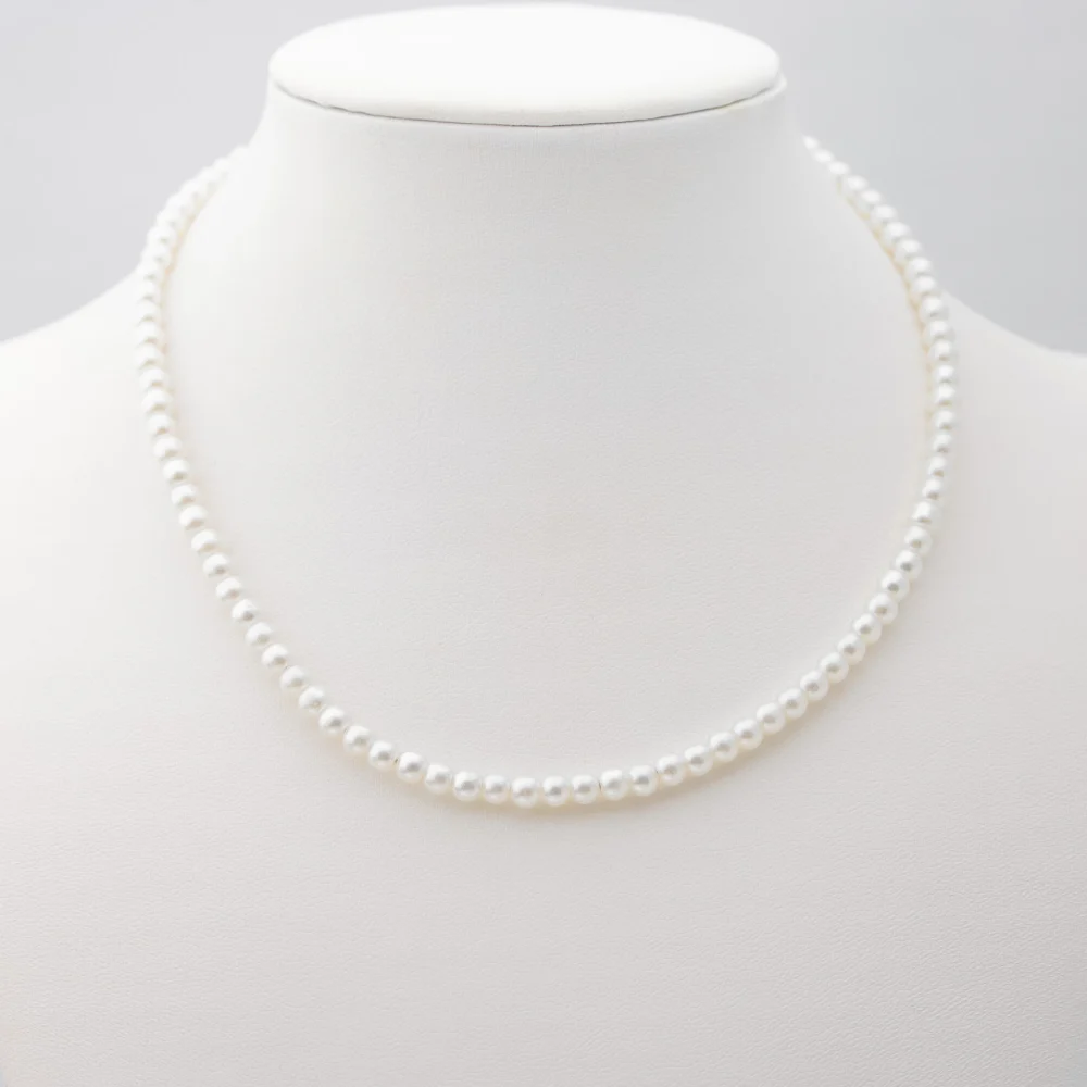 COLGANTE PERLAS ACERO BLANCO