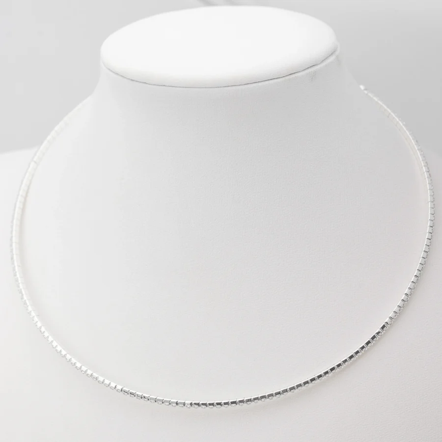 CHOKER ACERO BLANCO