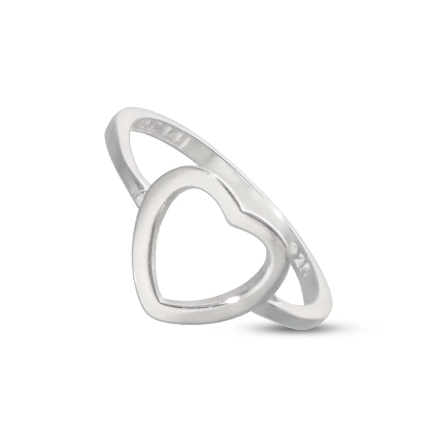 ANILLO CORAZON PLATA 925 (MEDIDA ESTANDAR) - 13G3