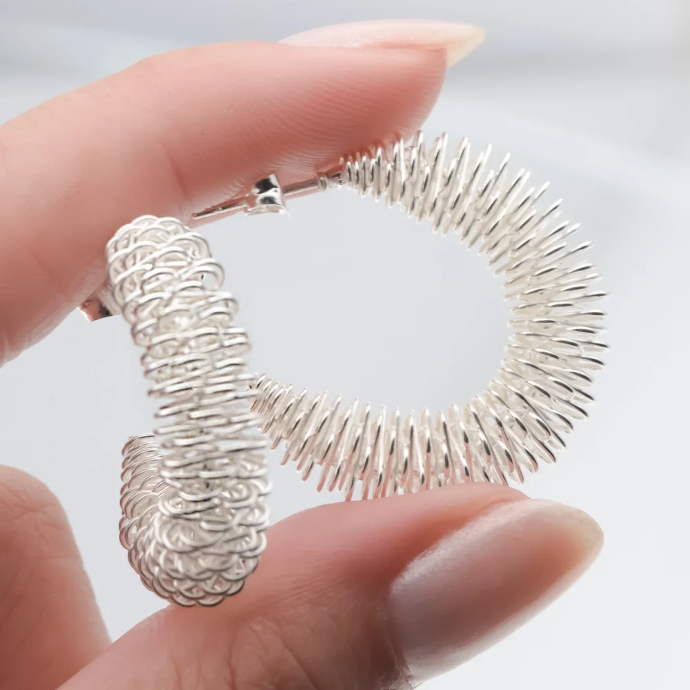 SEMI ARGOLLAS ACERO BLANCO