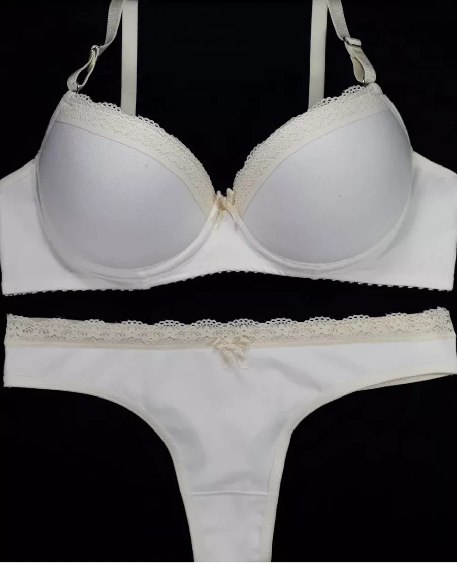 L1024- CONJUNTO ALGODON TAZA SOFT PUSH-UP ARCO Y COLALESS- TALLE :85 AL 100