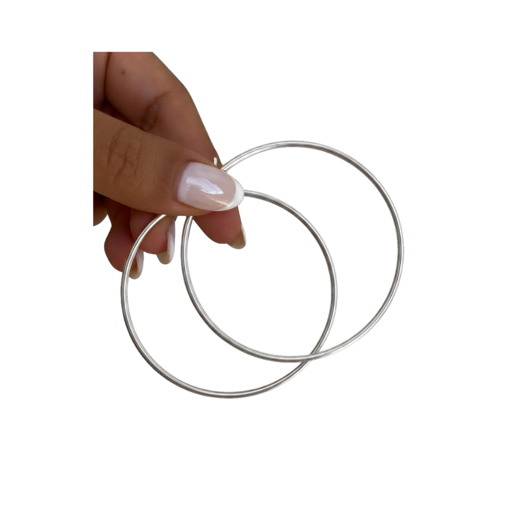 AROS ARGOLLAS PLATA 925 GRANDE CLASICAS LISA- ARL30042