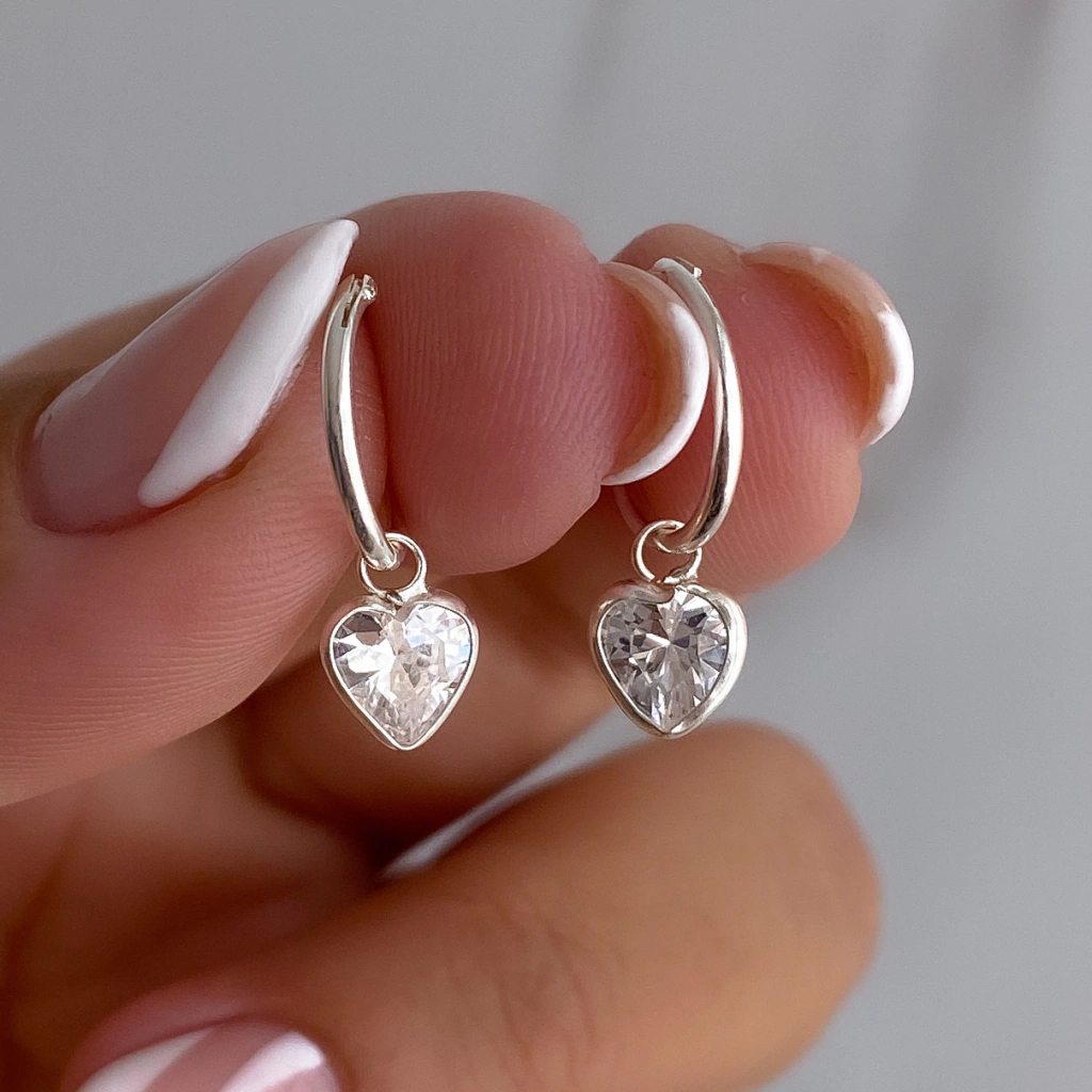 ARNC51- AROS ARGOLLA CON CUBIC COLGANTE PLATA 925