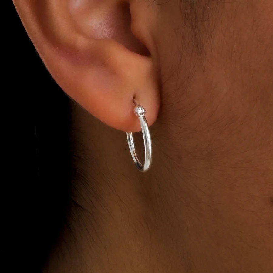 ARGOLLAS PLATA 925 CLASICAS LISA- ARL3005 - Imagen 2