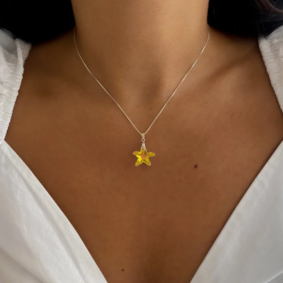 C42000 - CADENA DE PLATA 925 VENECIANA CLASICA CON DIJE CRISTAL SWAROVSKI - Imagen 2