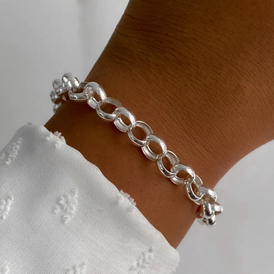 P4290A- PULSERA DE PLATA ROLO CLASICA 7MM