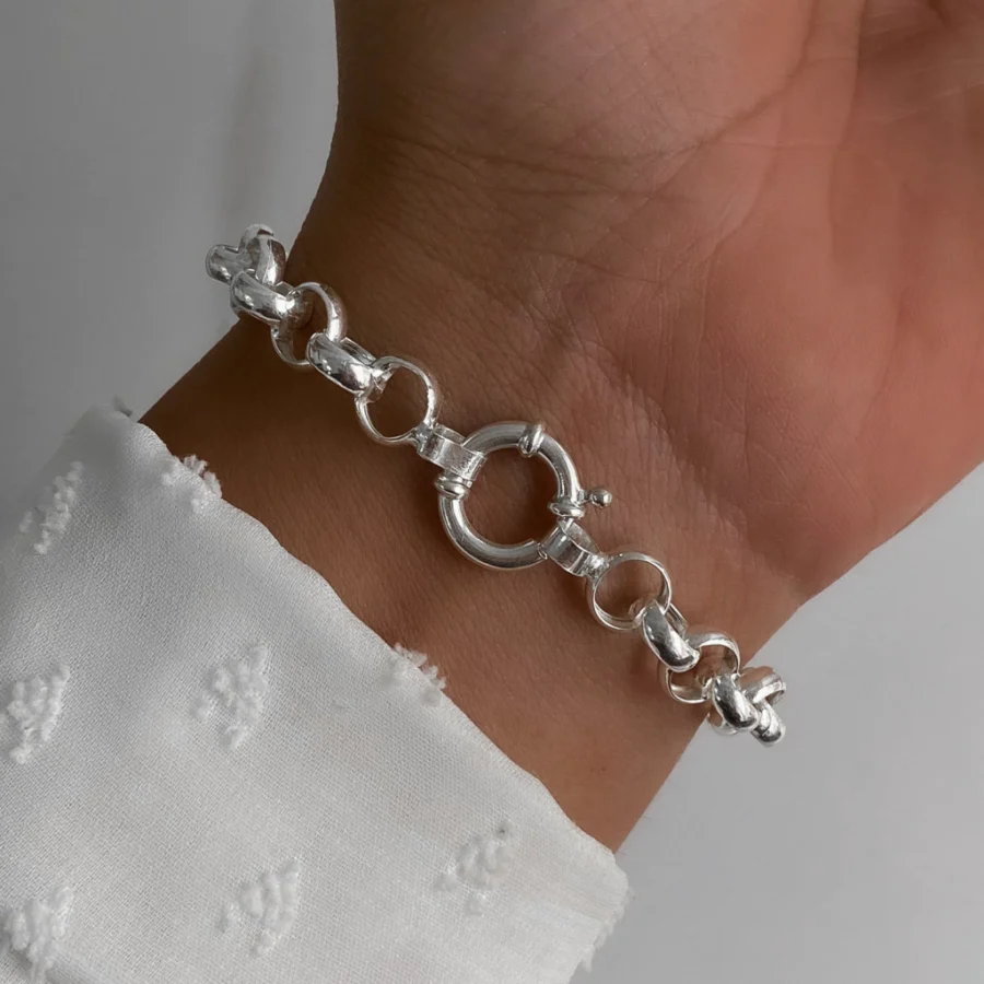 P4290A- PULSERA DE PLATA ROLO CLASICA 7MM - Imagen 2