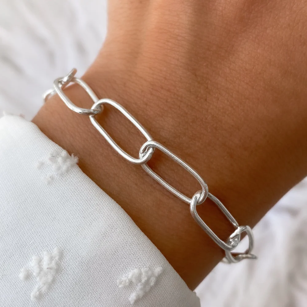 PULRN05- PULSERA LISA PLATA FORCE CLASICA NACIONAL 7MM