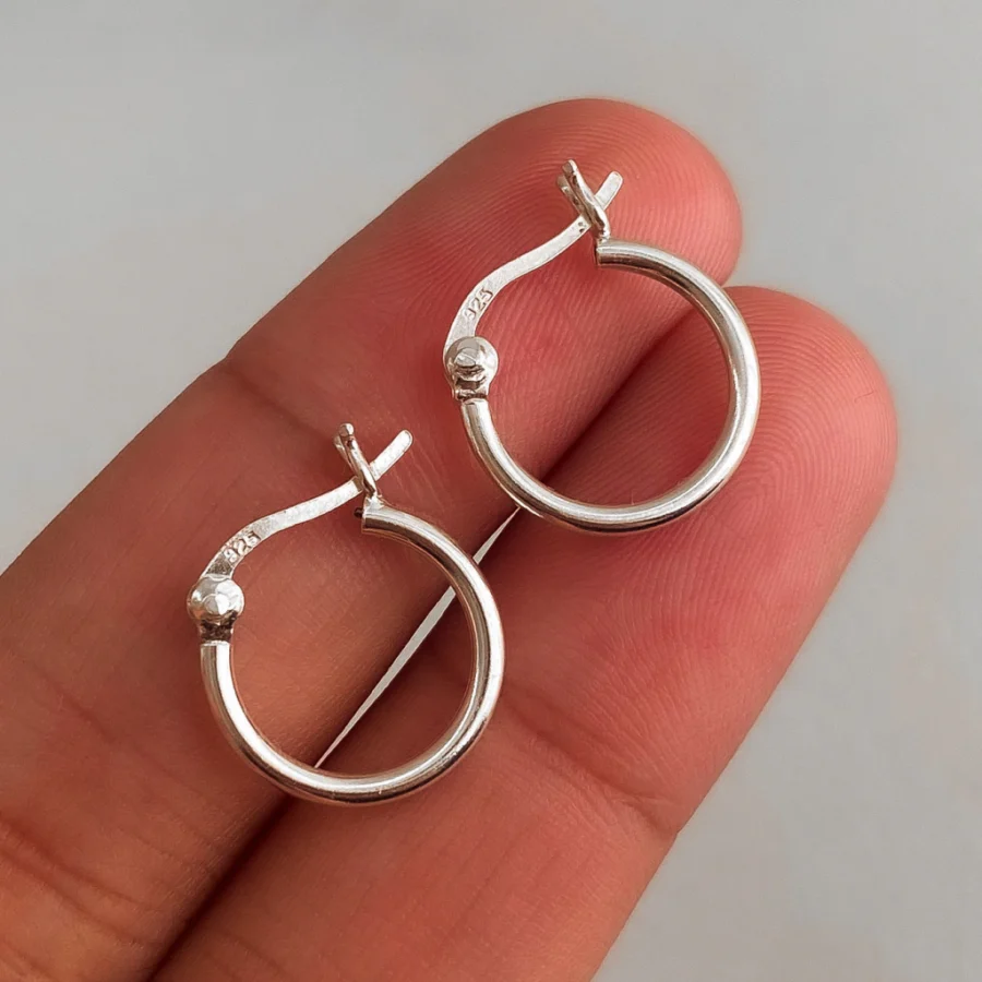 ARGOLLAS PLATA 925 CLASICAS LISA- ARL3005 - Imagen 3