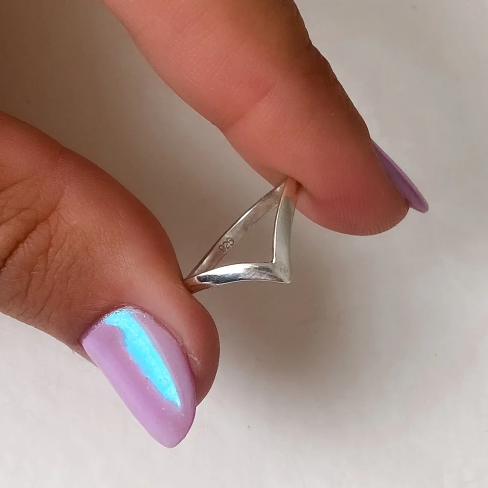 AN10090- ANILLO LISO CON FORMA PLATA 925 (MEDIDA ESTANDAR) - Imagen 2