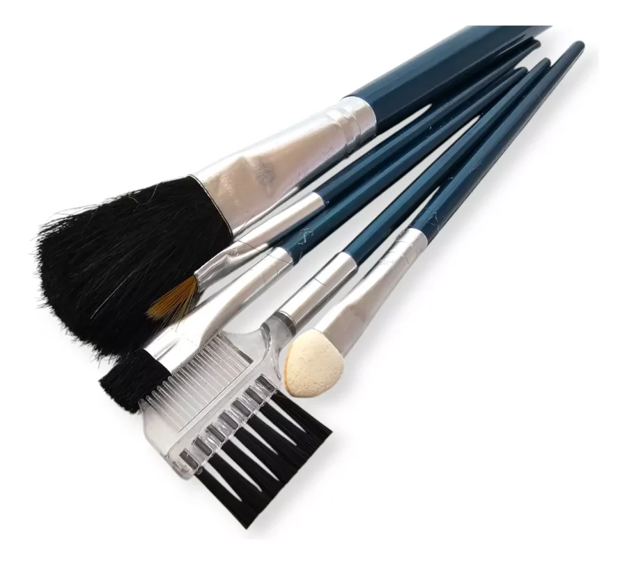 SET 5 BROCHAS PINCELES MAQUILLAJE PROFESIONAL - PIN002
