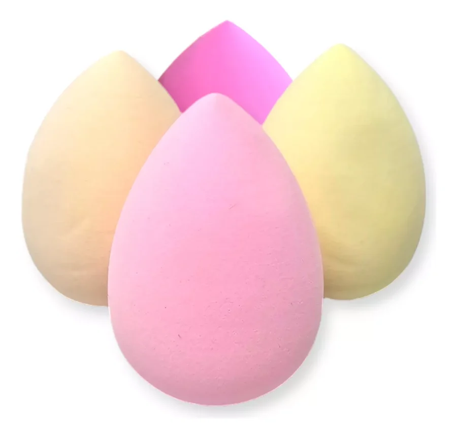 SET ESPONJAS 4 UNIDADES BLENDER BASE CORRECTOR MAQUILLAJE - PIN005