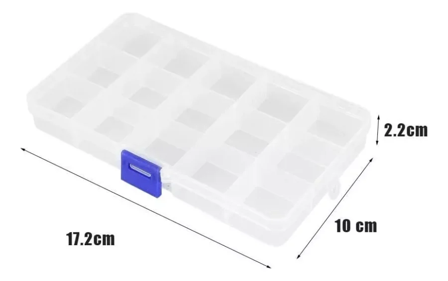 CAJA ACRILICA CON 15 DIVISIONES BIJOU GRANDE- CAJ02C