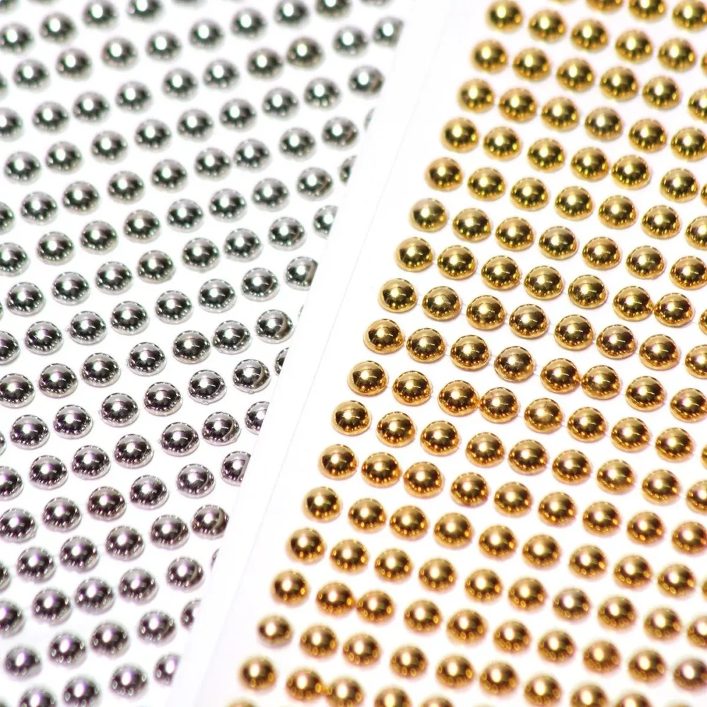 2 PLANCHAS MEDIA PERLA AUTOADHESIVA 5MM -PMP01