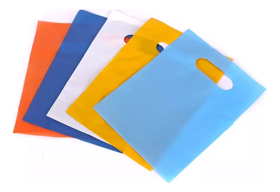 BOLSAS RIÑON SURTIDO COLORES CON MANIJA 15X20CM POR 50 UNIDADES- LIBR18