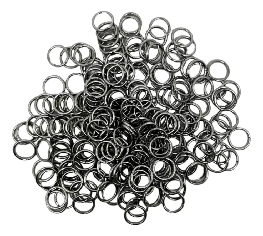 500G. ARGOLLAS 10*1.2MM NIQUELADA PARA ARMADO DE ACCESORIOS - MOSHM06 - Imagen 2
