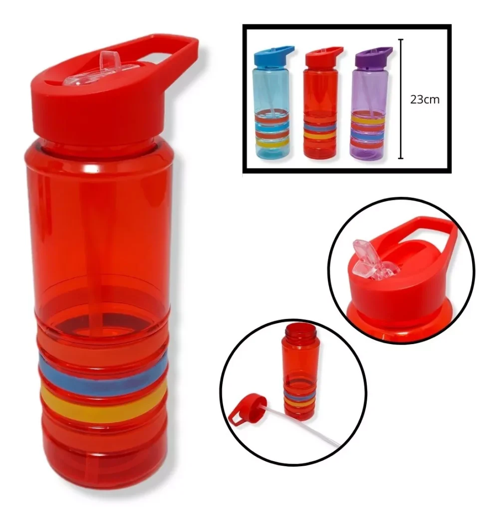 BOTELLA PICO VERTEDOR DEPORTIVA PLÁSTICO - FIT001 - Imagen 3
