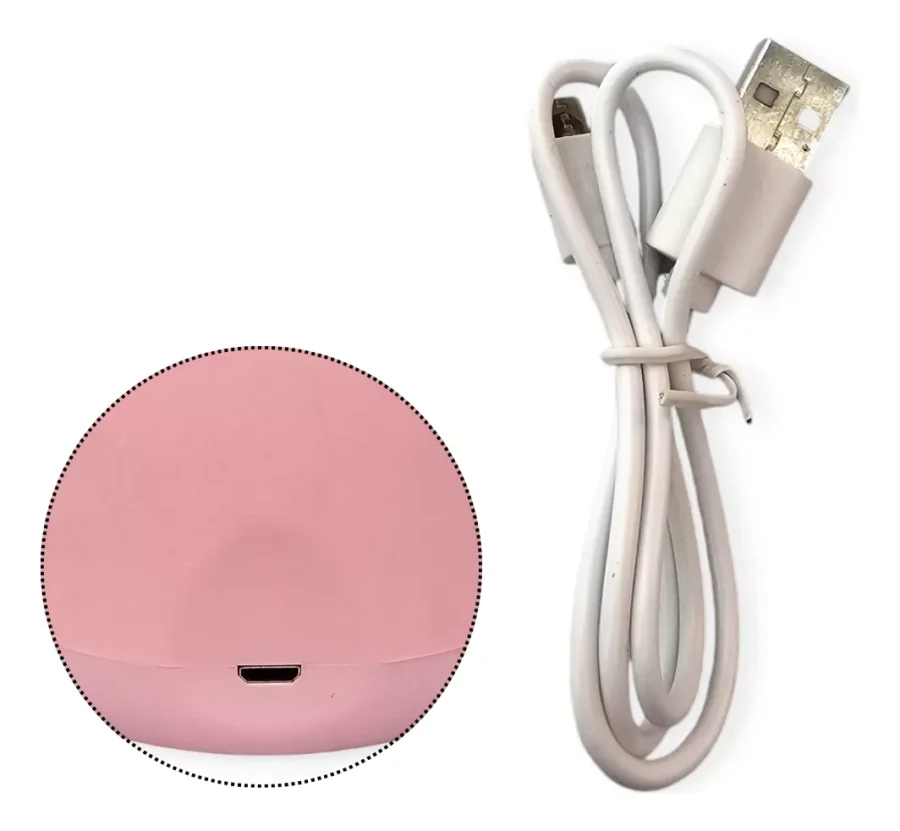 VELADOR ROSA LED TOUCH LAMPARA USB INALAMBRICA LUZ - ADN002 - Imagen 3